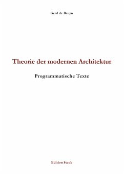 Theorie der modernen Architektur - Bruyn, Gerd de