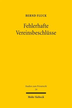 Fehlerhafte Vereinsbeschlüsse (eBook, PDF) - Fluck, Bernd