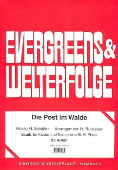 Cover Die Post im Walde für Trompete und Klavier