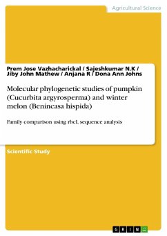 Molecular phylogenetic studies of pumpkin (Cucurbita argyrosperma) and winter melon (Benincasa hispida)