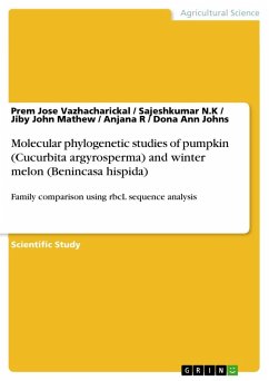 Molecular phylogenetic studies of pumpkin (Cucurbita argyrosperma) and winter melon (Benincasa hispida) - Vazhacharickal, Prem Jose;N.K, Sajeshkumar;Mathew, Jiby John