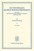 Zur Entwicklung des preußisch-deutschen Kapitalexports.