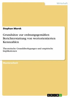 Grundsätze zur ordnungsgemäßen Berichterstattung von wertorientierten Kennzahlen (eBook, ePUB) - Marek, Stephan