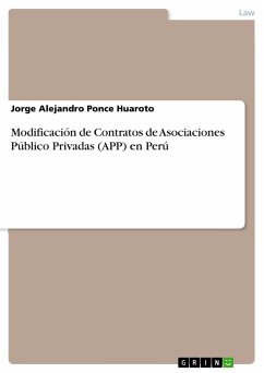 Modificación de Contratos de Asociaciones Público Privadas (APP) en Perú