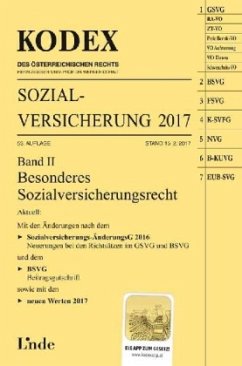 Cover KODEX Sozialversicherung 2017 (f. Österreich)