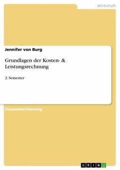 Grundlagen der Kosten- & Leistungsrechnung (eBook, ePUB) - von Burg, Jennifer