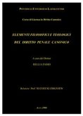 Elementi filosofici e teologici del diritto penale canonico (eBook, ePUB)