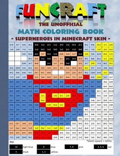 Funcraft - The unofficial Math Coloring Book: Superheroes in Minecraft Skin - Taane, Theo von