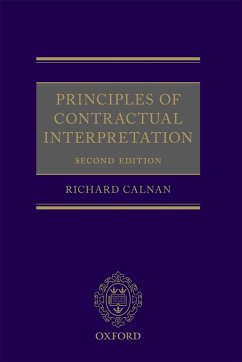 Principles of Contractual Interpretation (eBook, ePUB) - Calnan, Richard
