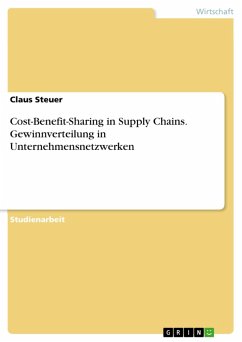Cost-Benefit-Sharing in Supply Chains. Gewinnverteilung in Unternehmensnetzwerken (eBook, ePUB) - Steuer, Claus