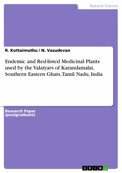Endemic and Red-listed Medicinal Plants used by the Valaiyars of Karandamalai, Southern Eastern Ghats, Tamil Nadu, India (eBook, ePUB) - Kottaimuthu, R.; Vasudevan, N.