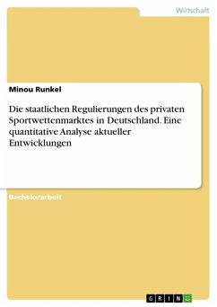 Die staatlichen Regulierungen des privaten Sportwettenmarktes in Deutschland. Eine quantitative Analyse aktueller Entwicklungen (eBook, ePUB)