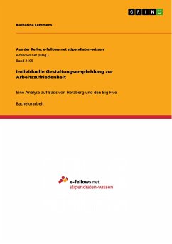 Individuelle Gestaltungsempfehlung zur Arbeitszufriedenheit (eBook, ePUB) - Lemmens, Katharina