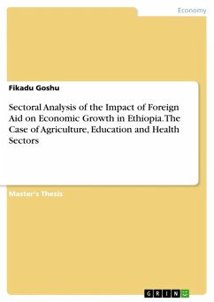 Sectoral Analysis of the Impact of Foreign Aid on Economic Growth in Ethiopia. The Case of Agriculture, Education and Health Sectors (eBook, ePUB)