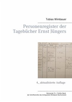 Personenregister der Tagebücher Ernst Jüngers - Wimbauer, Tobias