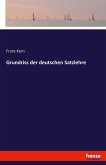 Grundriss der deutschen Satzlehre