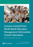 Lessons Learned from World Bank Education Management Information System Operations