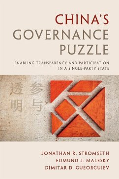 China's Governance Puzzle - Malesky, Edmund J.; Stromseth, Jonathan R.; Gueorguiev, Dimitar D.