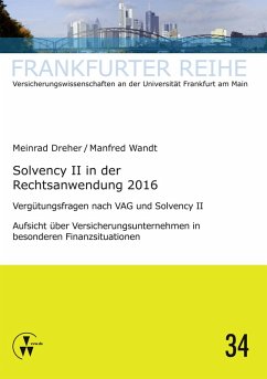 Solvency II in der Rechtsanwendung 2016 (eBook, PDF) - Dreher, Meinrad; Wandt, Manfred