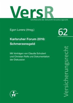 Karlsruher Forum 2016: Schmerzensgeld (eBook, PDF) - Rolfs, Christian; Schubert, Claudia