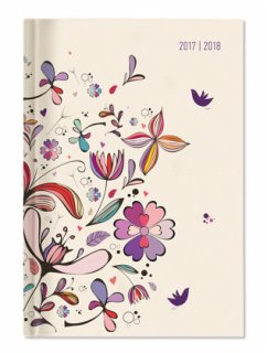 Collegetimer Pocket Flower Art 2017/2018 - Schülerkalender A6 - Day By Day - 352 Seiten / Kalender