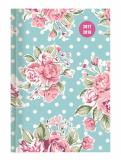 Collegetimer Pocket Roses 2017/2018 - Schülerkalender A6 - Day By Day - 352 Seiten