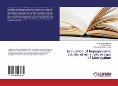 Evaluation of hypoglycemic activity of ethanolic extract of Murrayakoe - Nageswara Rao, Tentu;Suneel Kumar, A;Venkata Reddy, Bandugula
