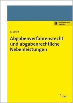 Cover Abgabenverfahrensrecht und abgabenrechtliche Nebenleistungen