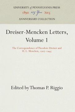 Dreiser-Mencken Letters, Volume 1 - Dreiser, Theodore; Mencken, H L