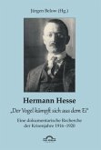 Hermann Hesse: "Der Vogel kämpft sich aus dem Ei". Eine dokumentarische Recherche der Krisenjahre 1916 - 1920. Korrespondenzen und Quellennachweise