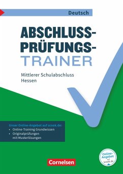 Abschlussprüfungstrainer Deutsch 10. Schuljahr - Hessen - Mittlerer Schulabschluss - Gauggel, Hans-Joachim