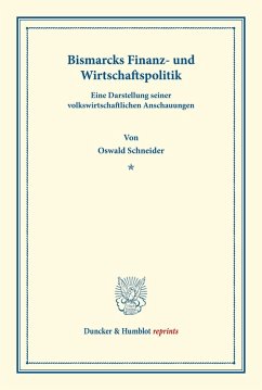 Cover Bismarcks Finanz- und Wirtschaftspolitik.