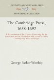 The Cambridge Press, 1638-1692