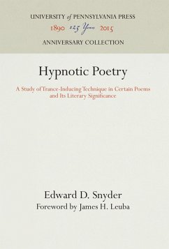 Hypnotic Poetry - Snyder, Edward D.