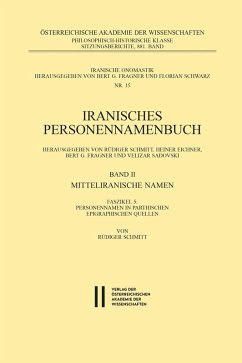 Iranisches Personennamenbuch Band II/Faszikel 5: Mitteliranische Namen (eBook, PDF) - Schmitt, Rüdiger