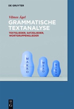 Grammatische Textanalyse (eBook, PDF) - Ágel, Vilmos