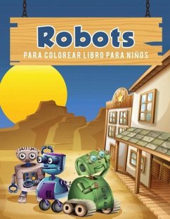 Robots para colorear libro para niños - Scholar, Young