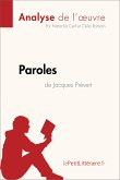 Paroles de Jacques Prévert (Analyse de l'oeuvre) (eBook, ePUB)