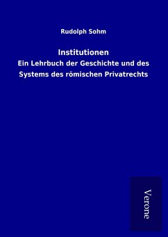 Institutionen - Sohm, Rudolph