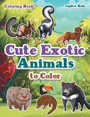 Cute Exotic Animals to Color Coloring Book