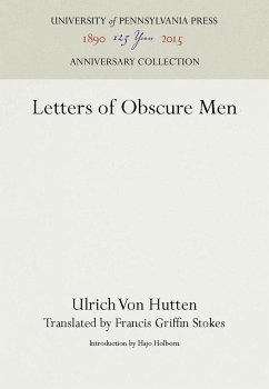 Letters of Obscure Men - Hutten, Ulrich Von