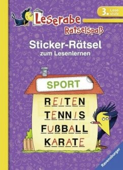Leserabe: Sticker-Rätsel zum Lesenlernen (3. Lesestufe) - Hofmann, Lena