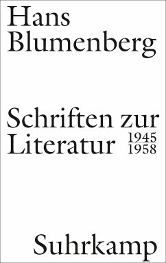 Schriften zur Literatur 1945-1958 (eBook, ePUB) - Blumenberg, Hans