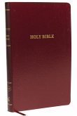 KJV, Thinline Reference Bible, Leather-Look, Burgundy, Red Letter Edition