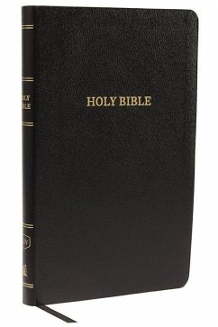 KJV, Thinline Reference Bible, Bonded Leather, Black, Red Letter Edition - Thomas Nelson