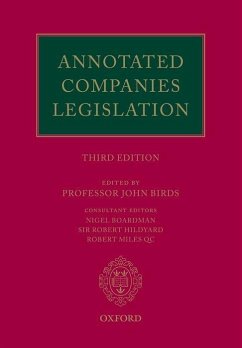 Annotated Companies Legislation - Birds, John; Boardman, Nigel; Hildyard, Robert
