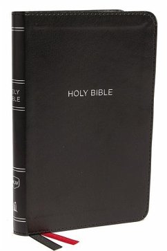 NKJV, Thinline Bible, Compact, Imitation Leather, Black, Red Letter Edition - Thomas Nelson