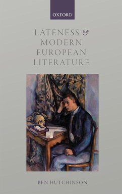 Cover Lateness and Modern European Literature