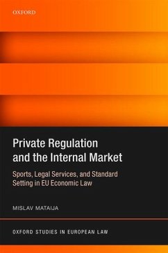 Private Regulation and the Internal Market - Mataija, Mislav