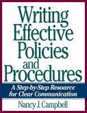 Writing Effective Policies and Procedures